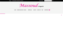 Desktop Screenshot of massoudlingerie.com