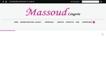 Tablet Screenshot of massoudlingerie.com